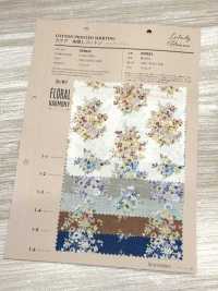850622 Batista de algodón sin blanquear Rurudi Roman Floral Harmony[Textiles / Telas] VANCET Más fotos