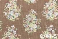 850622 Batista de algodón sin blanquear Rurudi Roman Floral Harmony[Textiles / Telas] VANCET Más fotos