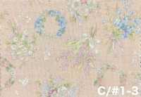 850624 Batista de algodón sin blanquear Luludi Roman Antique Bouquet[Textiles / Telas] VANCET Más fotos