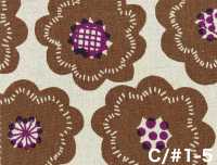 850626 Lona de algodón y lino Flor Galleta[Textiles / Telas] VANCET Más fotos