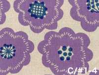 850626 Lona de algodón y lino Flor Galleta[Textiles / Telas] VANCET Más fotos