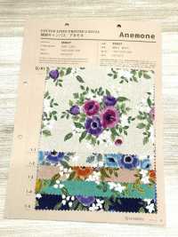850627 Lona de algodón y lino Anemone[Textiles / Telas] VANCET Más fotos