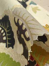 850630 Batista con patrón floral japonés dorado, pino ascendente[Textiles / Telas] VANCET Más fotos
