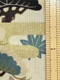 850630 Batista con patrón floral japonés dorado, pino ascendente[Textiles / Telas] VANCET Más fotos