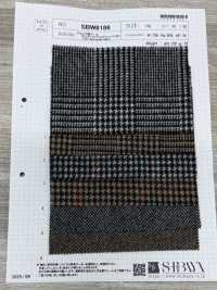SBW8186 Lana mezcla de alpaca cuadros Glen/ventana/espiga[Textiles / Telas] SHIBAYA Más fotos