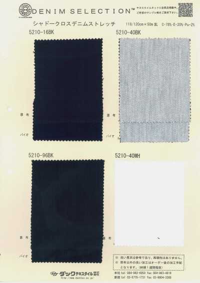 5210 Denim elástico Shadow Cross