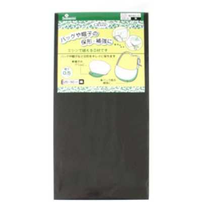57357 Refuerzo de poliéster para bolsos y sombreros 0,5 mm negro