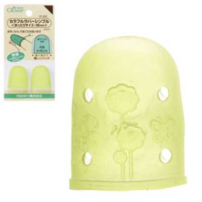 57393 Dedal de goma de colores <talla amplia, 18 mm>
