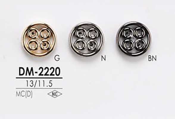 DM2220 Botón metálico