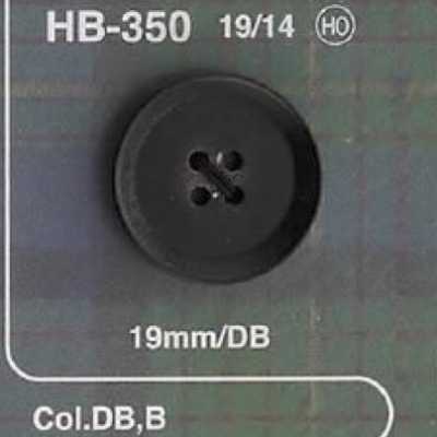 HB350 Botón de cuerno de búfalo real de 4 orificios