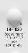LH1030 Botones para teñido en negro, desde camisas hasta abrigos
