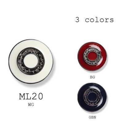 ML-20 Botón metálico italiano combinado
