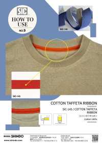 SIC-145 Cinta De Tafetán De Algodón[Cordón De Cinta De Cinta] SHINDO(SECRETO) Subfoto