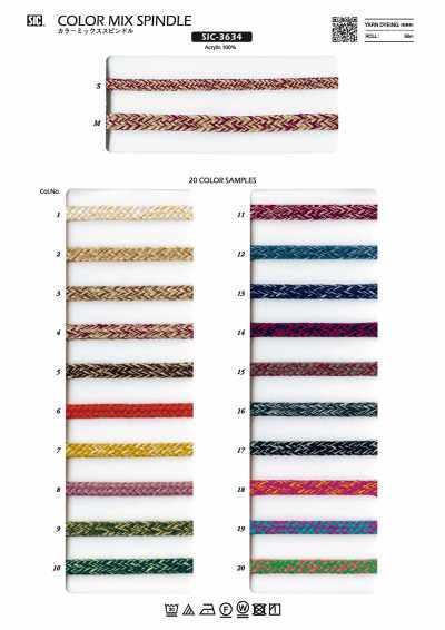 SIC-3634 Carrete de mezcla de colores
