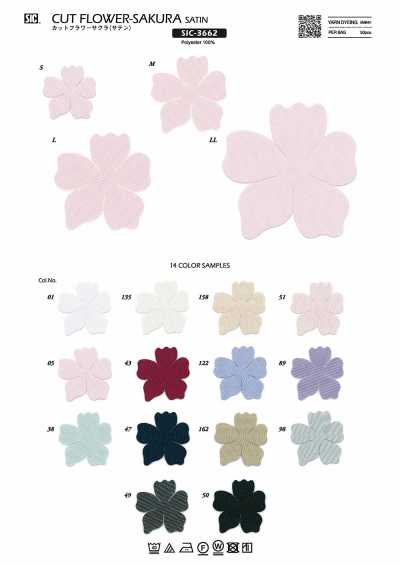 SIC-3662 Flor cortada Sakura (satén)