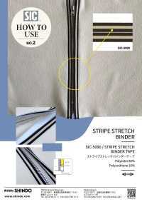 SIC-5090 Cinta Elástica A Rayas[Cordón De Cinta De Cinta] SHINDO(SECRETO) Subfoto