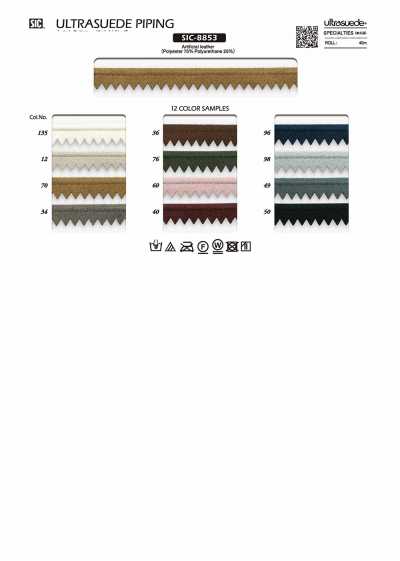 SIC-8853 Cinta para vivo Ultrasuede