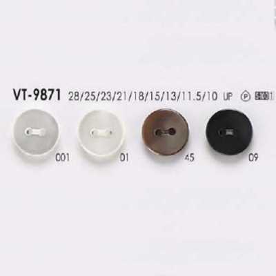 VT9871 Botón de 2 agujeros de resina de poliéster para coser
