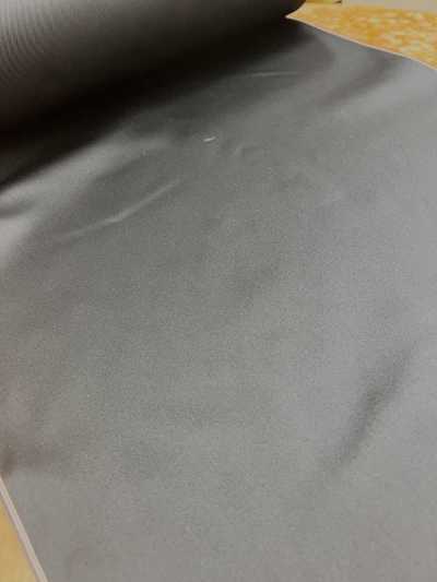 100 Tejido haiken de satén con sarga a doble cara de seda auténtica, fabricado en Japón, azul marino oscuro