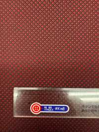 184E [outlet] Yamanashi Fujiyoshida 100% Seda Patrón De Cuadros Diagonales Rojo Vino[Textil] Yamamoto(EXCY) Subfoto