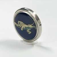 302 Botones Metálicos Para Trajes Y Chaquetas, Color Azul Plateado, Fabricados En Japón.[Botón] Subfoto