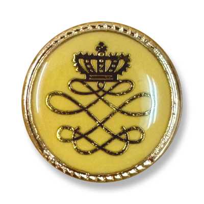 801 Botones metálicos de fabricación japonesa para trajes y chaquetas, dorado/amarillo