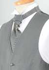 YT-02 Poliéster jacquard gris Euro Tie, hecho en Japón
