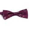 BF-JAZZ-WI Corbata De Mariposa Con Estampado De Seda Jazz Wine