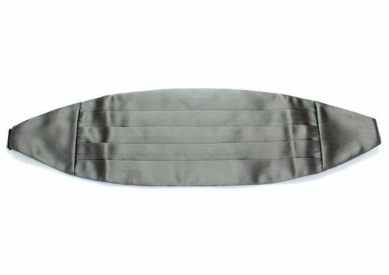 CM-508 Fajín de material premium con vistas de seda, gris