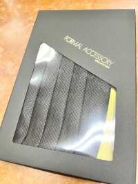 CM-986 Patrón De Punto De Musgo Fajín Jacquard De Seda Nacional Negro[Accesorios Formales] Yamamoto(EXCY) Subfoto