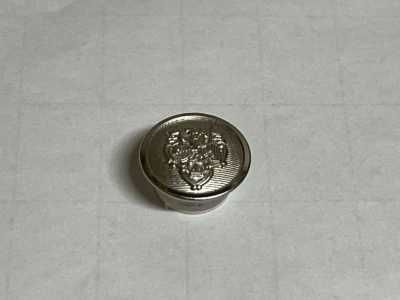EX140 Botón metálico fabricado en Japón para trajes y chaquetas, plata