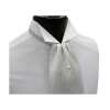 FAS-902 Corbata ascot, blanca con lunares grises