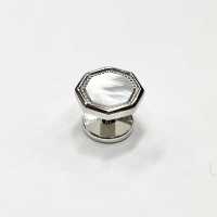 G-3-S Botón Stud, Concha De Nácar, Plata, Octogonal[Accesorios Formales] Yamamoto(EXCY) Subfoto