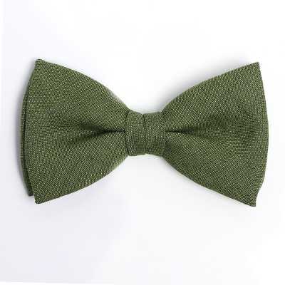 HBF-03 HARISSONS pajarita de lino verde