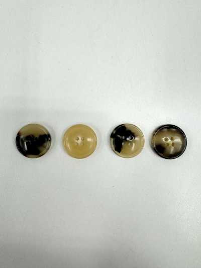 HBF590 Botón de auténtico cuerno de búfalo de fabricación japonesa para trajes y chaquetas