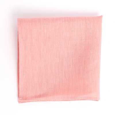 HCF-05 HARISSONS Pañuelo de bolsillo de lino rosa