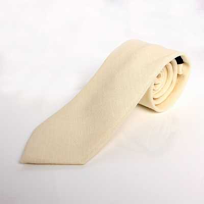 HLN-04 HARISSONS Corbata de lino beige