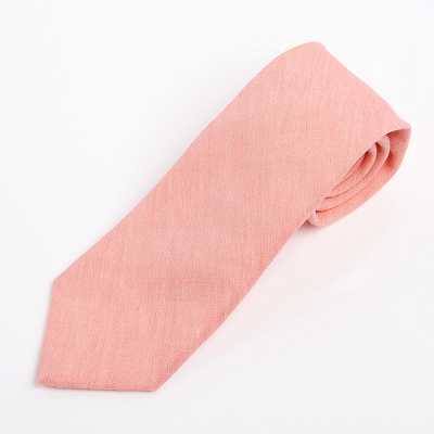 HARISSONS Corbata de lino rosa