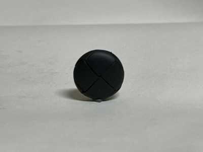 K16 Botones de cuero genuino hechos en Japón para trajes y chaquetas negros [Outlet]