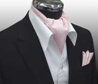 MS-401 Conjunto De Corbata Y Pañuelo Ascot Atado A Mano, Rosa[Accesorios Formales] Yamamoto(EXCY) Foto secundaria