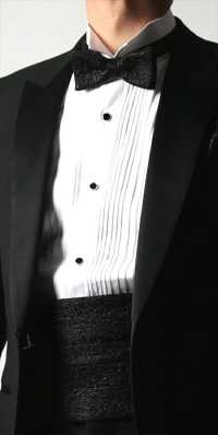 NBF-1 Corbata Textil De Tela Nishijin En Malla Negra[Accesorios Formales] Yamamoto(EXCY) Foto secundaria