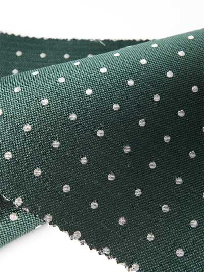 S-601 Tela formal de lunares Yamanashi Fujiyoshida verde