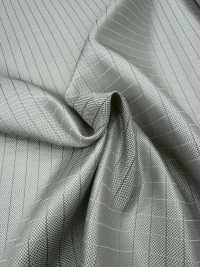S-941 [outlet] Yamanashi Fujiyoshida 100% Seda Patrón De Cuadros Gris[Textil] Yamamoto(EXCY) Subfoto