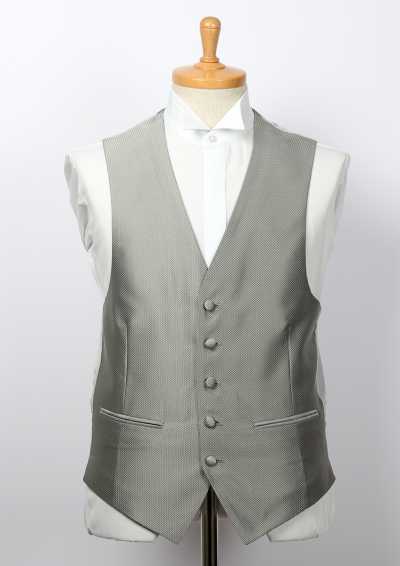 V-01 Chaleco formal gris claro de poliéster