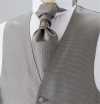 V-300 Chaleco Formal Seda Jacquard Gris