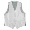 VANNERS-V-010 VANNERS Chaleco formal pata de gallo plateado