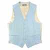 VANNERS-V-012 VANNERS Chaleco formal pata de gallo azul cielo