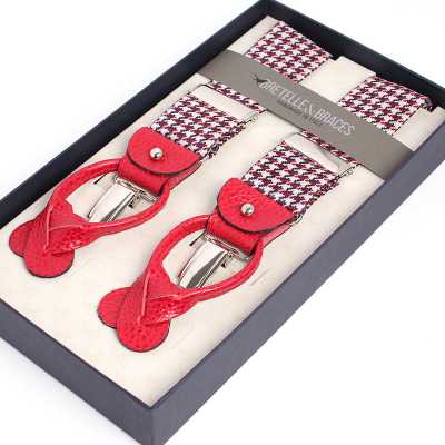 VAR-0123 BRETELLE&BRACES pata de gallo burdeos