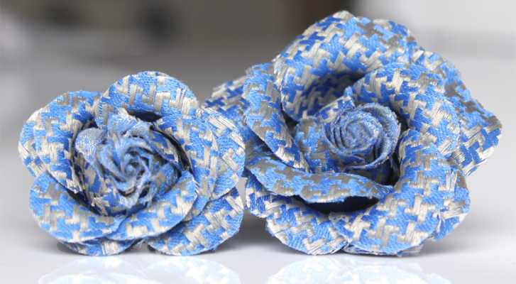 VBTA-12 VANNERS boutonniere pata de gallo azul cielo