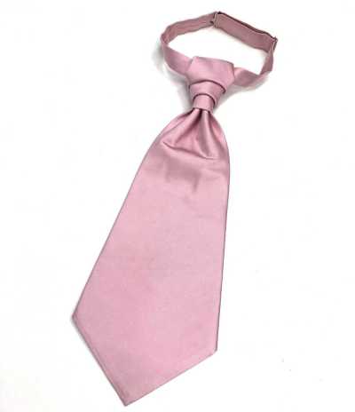 YT-987P Hecho en Japón Corbata ascot (corbata europea) satén de seda rosa